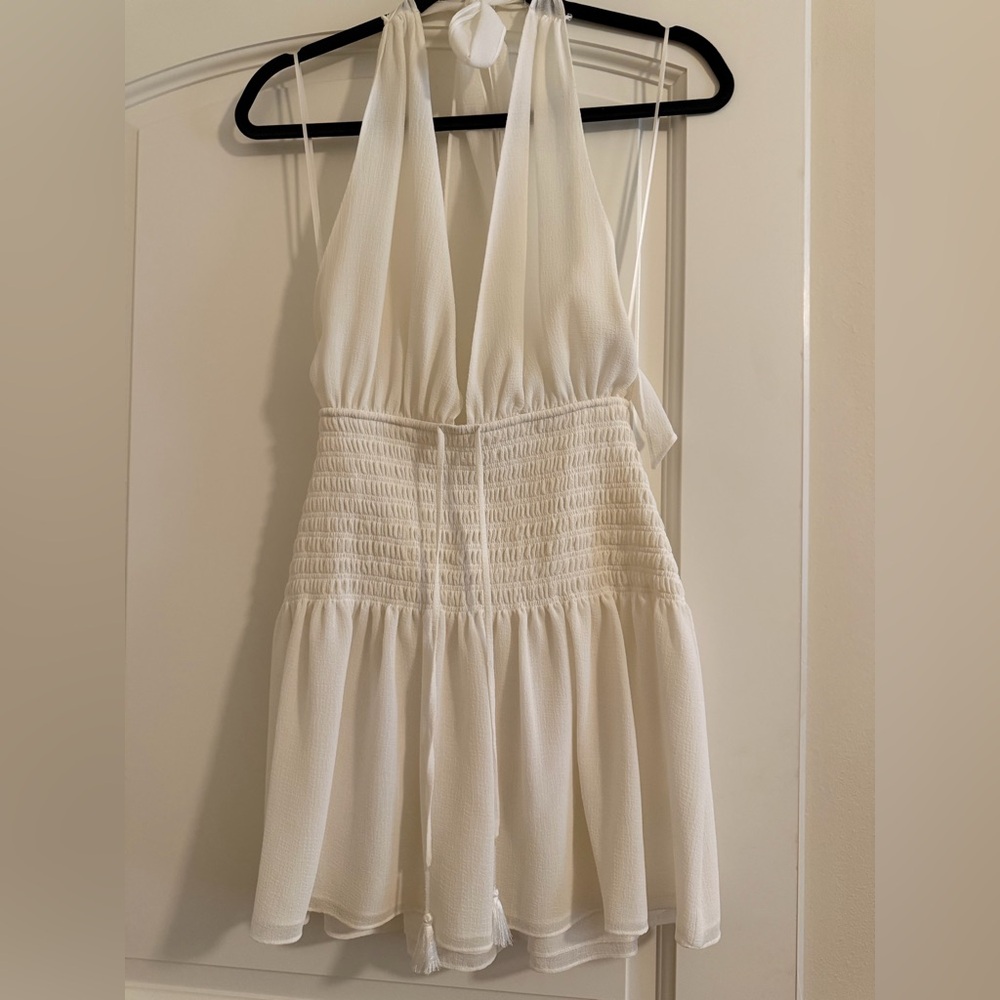 Ramy Brook Cream Backless Dress